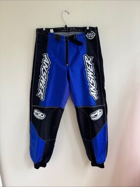 Racing  Blue and Black MX Pants